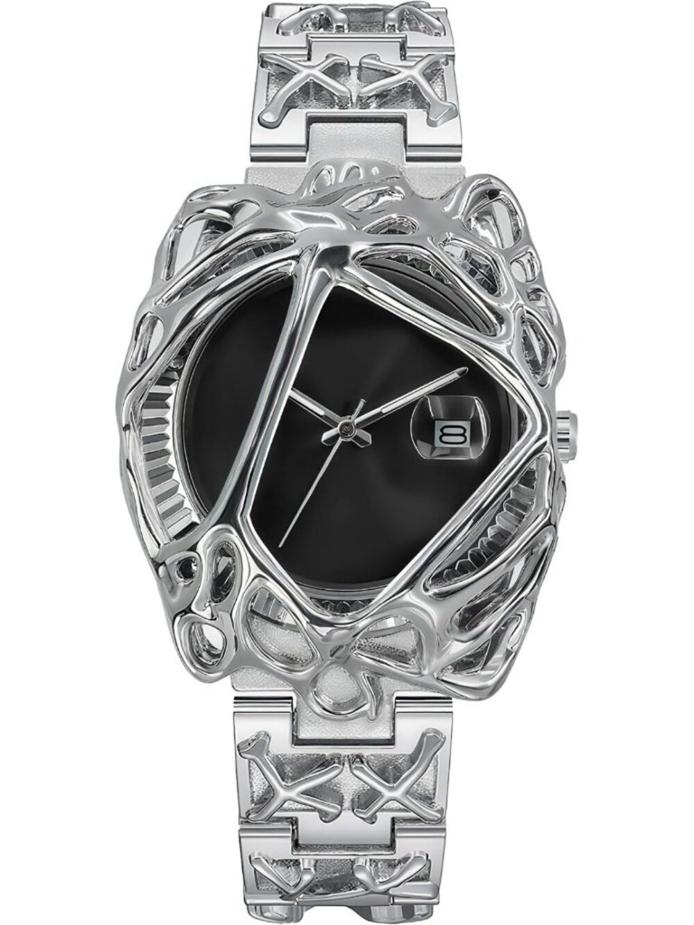 Stylish Hip Hop Rock Punk Quartz Wristwatch for Men - Cool Casual Timepiece